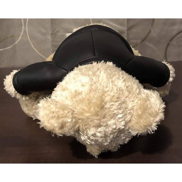 Galerie Reese's Hershey's Teddy Bear 8" Plush Faux Black Leather Biker Jacket - Picture 7 of 11